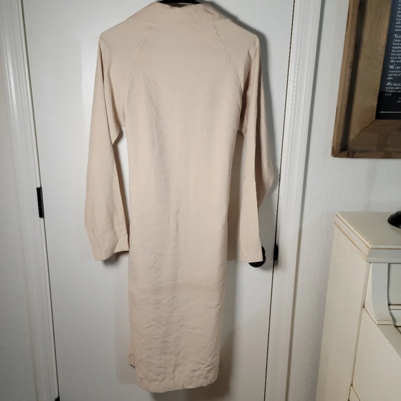 Lulus Sage the Label Gwyneth Tan Tie-Back Trench Coat | Size M | Style # 17323 - Picture 11 of 12